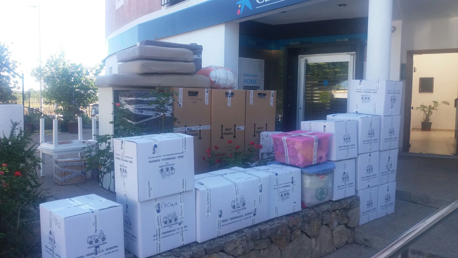 Mudanza de villa en Ibiza